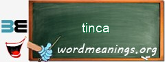 WordMeaning blackboard for tinca